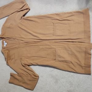 Kim Rogers Long Tan Cardigan - Medium